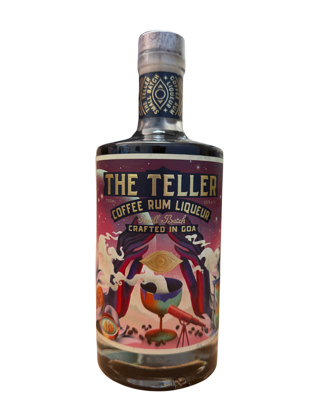 The Teller small batch coffee rum liqueur bottle