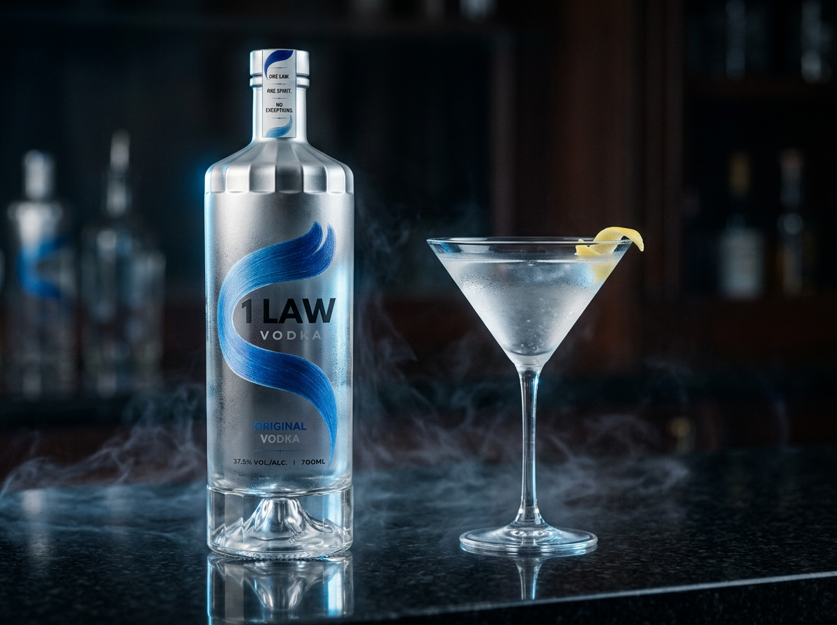 Original bottle and cocktail